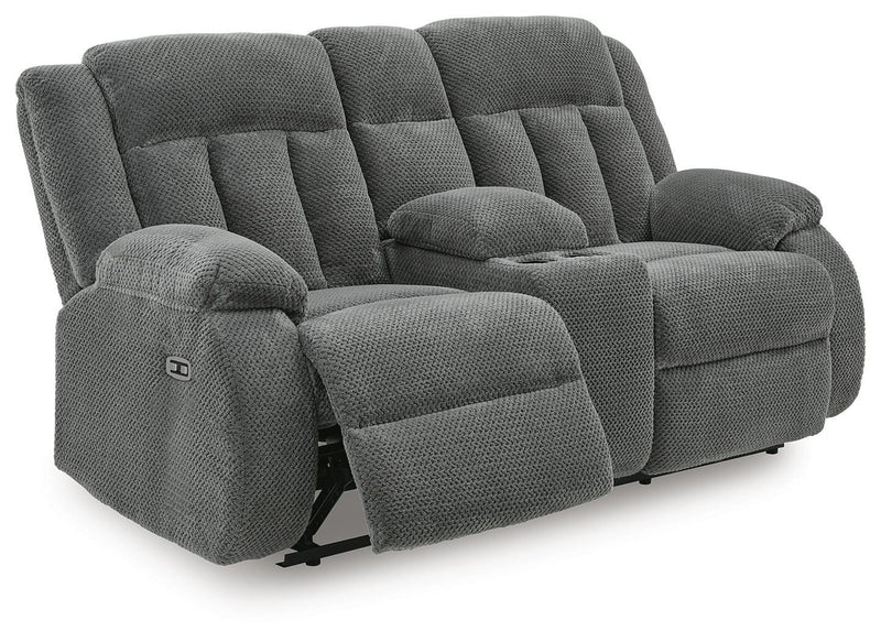 Greely Bend Power Reclining Loveseat with Console