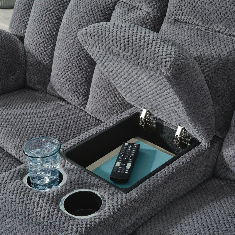 Greely Bend Power Reclining Loveseat with Console