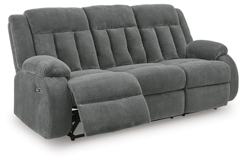 Greely Bend Power Reclining Sofa with Drop Down Table