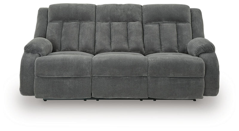 Greely Bend Power Reclining Sofa with Drop Down Table