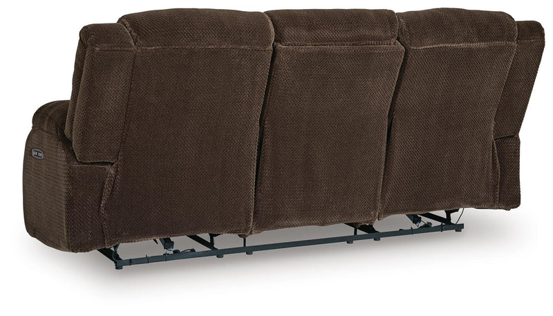 Greely Bend Power Reclining Sofa with Drop Down Table