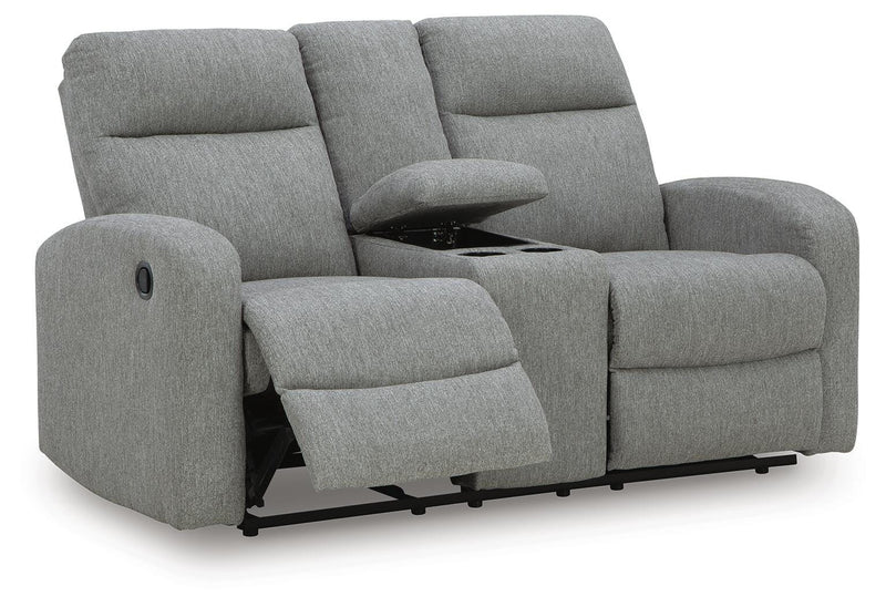 Moreau Place Reclining Loveseat with Console