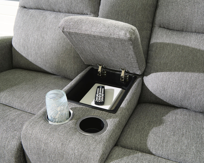Moreau Place Reclining Loveseat with Console