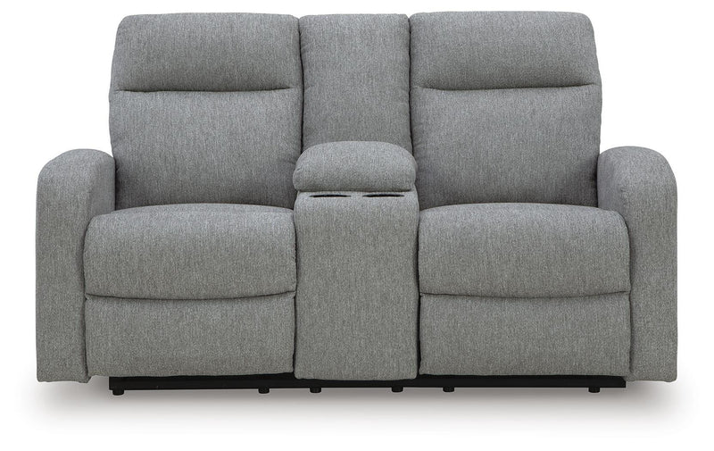 Moreau Place Reclining Loveseat with Console