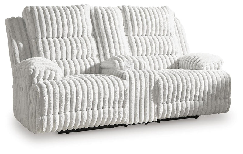 Technique Power Reclining Loveseat with Console