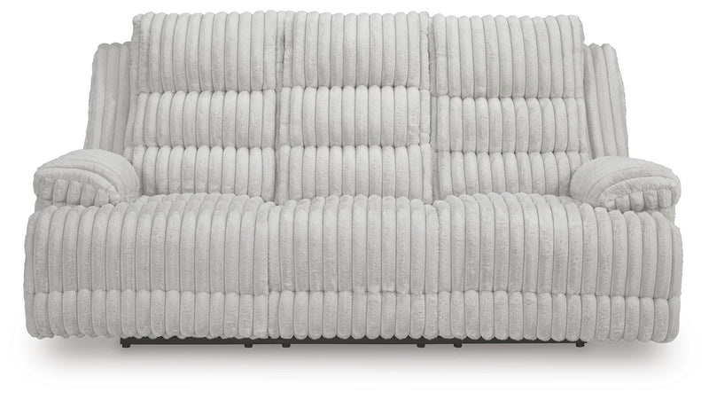 Technique Power Reclining Sofa with Drop Down Table