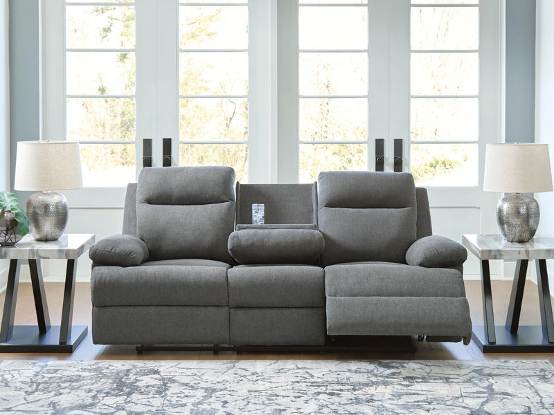 Tarrant Reclining Sofa with Drop Down Table