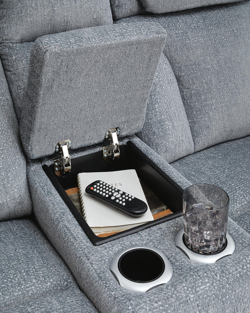Forest Lake Power Reclining Loveseat with Console
