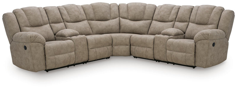 Ravenswaye Reclining Sectional with Double Console