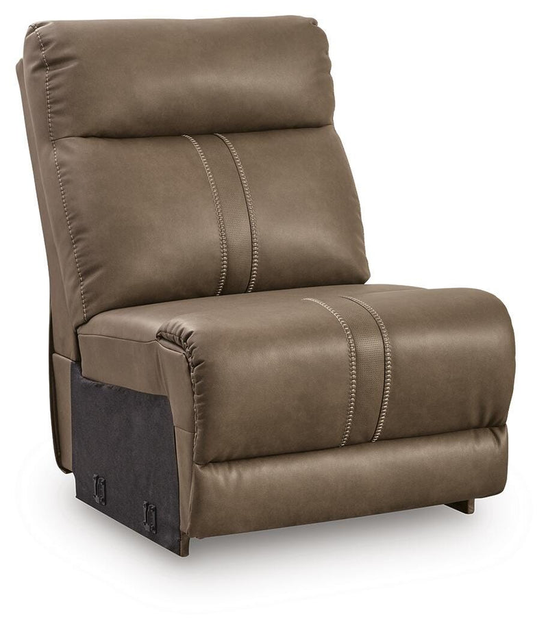 Max-Media Power Reclining Sectional with Audio Consoles