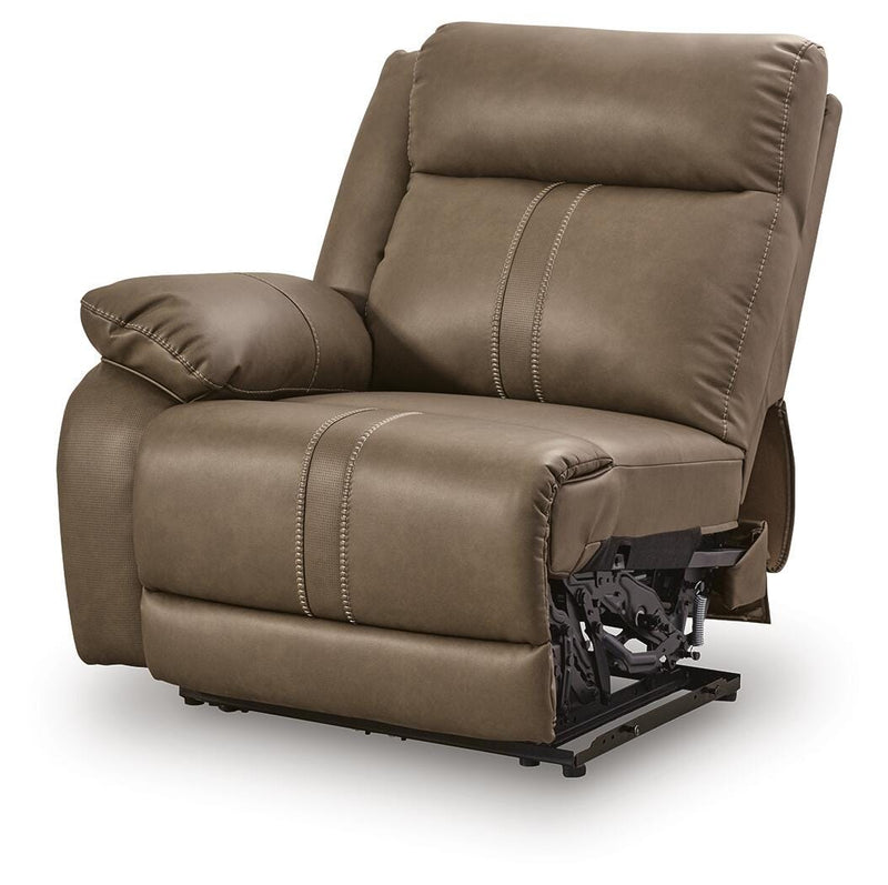 Max-Media Power Reclining Sectional Loveseat with Audio Console