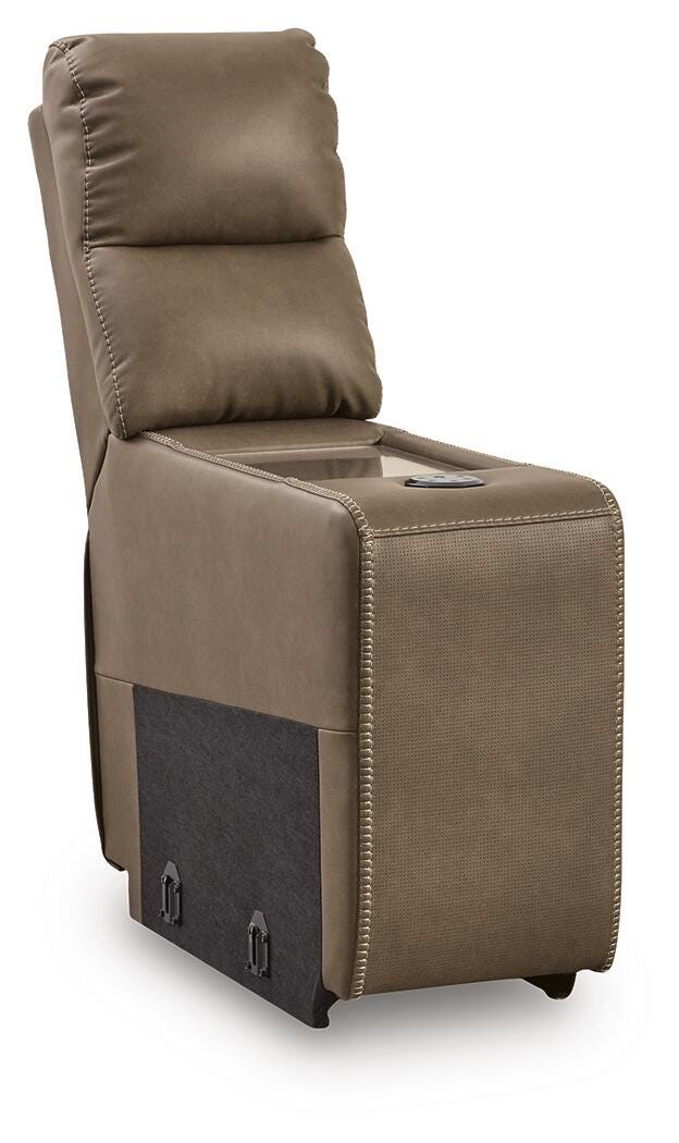 Max-Media Power Reclining Sectional with Audio Console