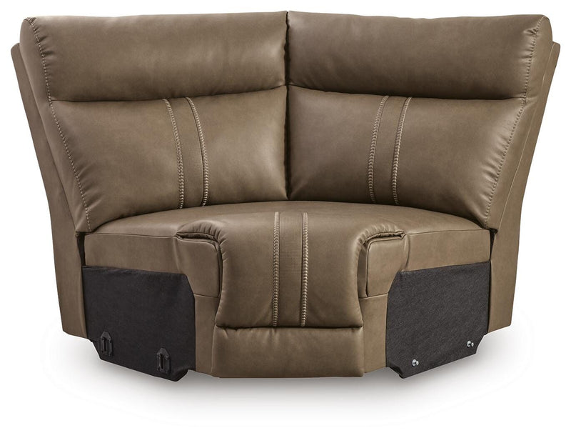 Max-Media Power Reclining Sectional with Audio Consoles