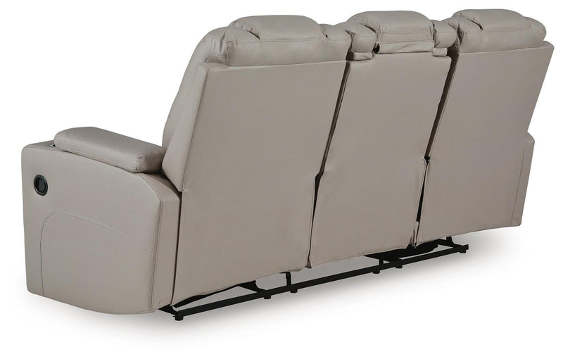 Next Move Reclining Sofa with Drop Down Table