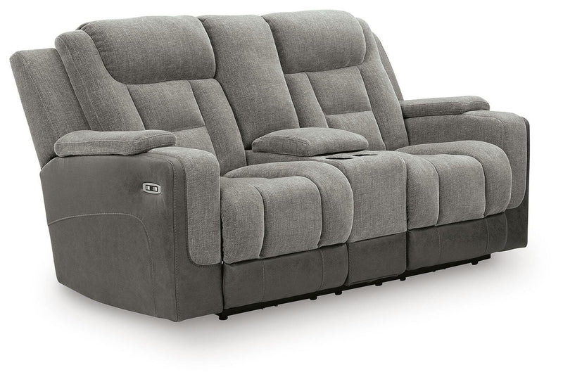 Ultimax Power Reclining Loveseat with Console