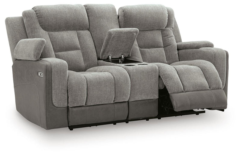 Ultimax Power Reclining Loveseat with Console