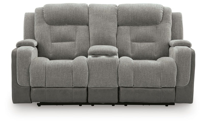 Ultimax Power Reclining Loveseat with Console