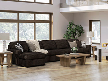Midnight-Madness Sectional Sofa with Chaise