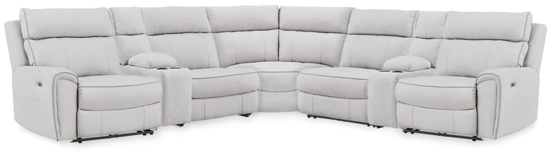 Grafton Pike Reclining Sectional with Storage Consoles