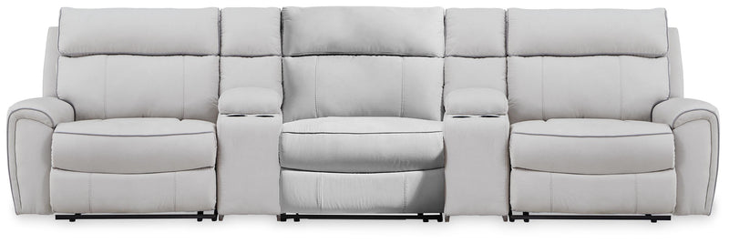 Grafton Pike Reclining Sectional with Storage Consoles