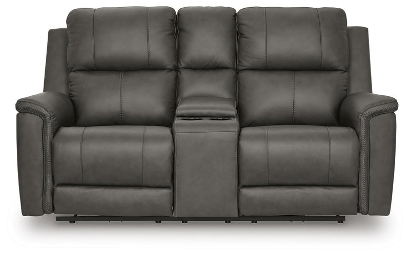 Beryton Power Reclining Loveseat with Console