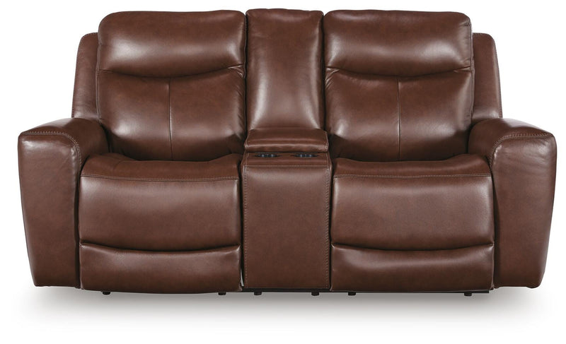 Momentum Moves Power Reclining Loveseat with Console