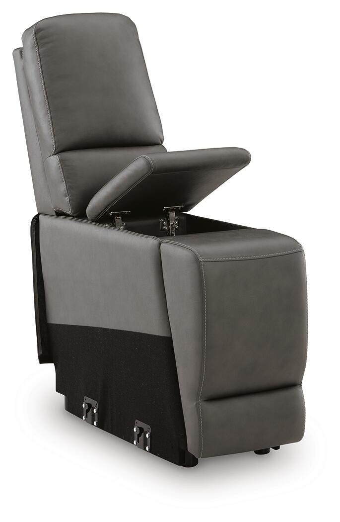 5Z-Harrenhurst Power Reclining Sectional Loveseat with Console