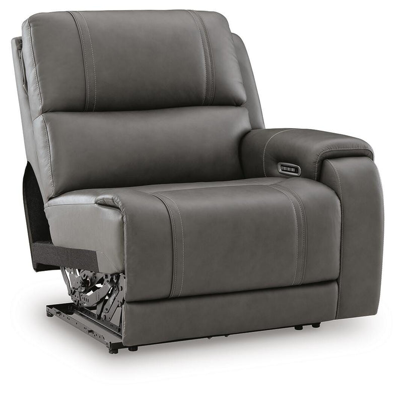 5Z-Harrenhurst Power Reclining Sectional Loveseat with Console