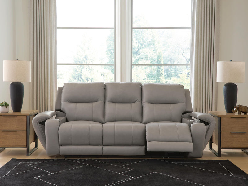Trendsetter Power Reclining Sofa with Audio Seating