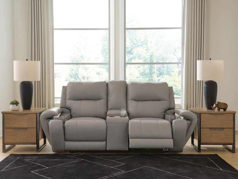 Trendsetter Power Reclining Loveseat with Audio Seating