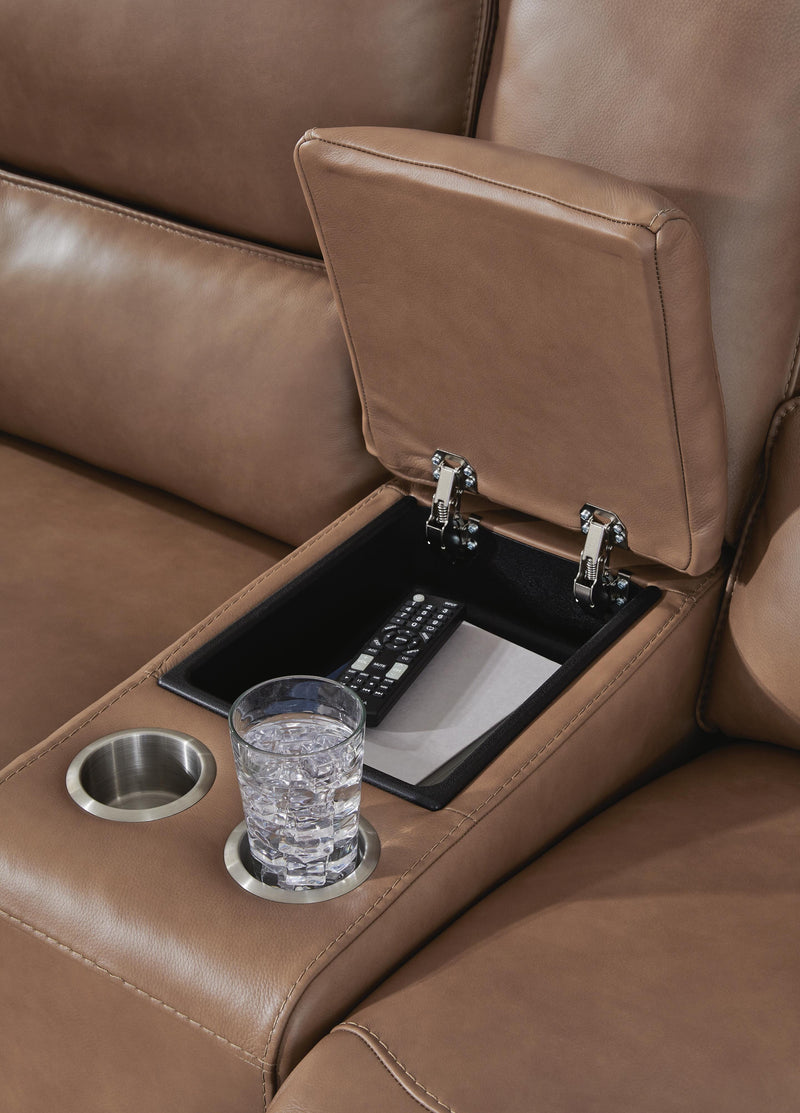 Silverbrooke Power Reclining Loveseat with Console