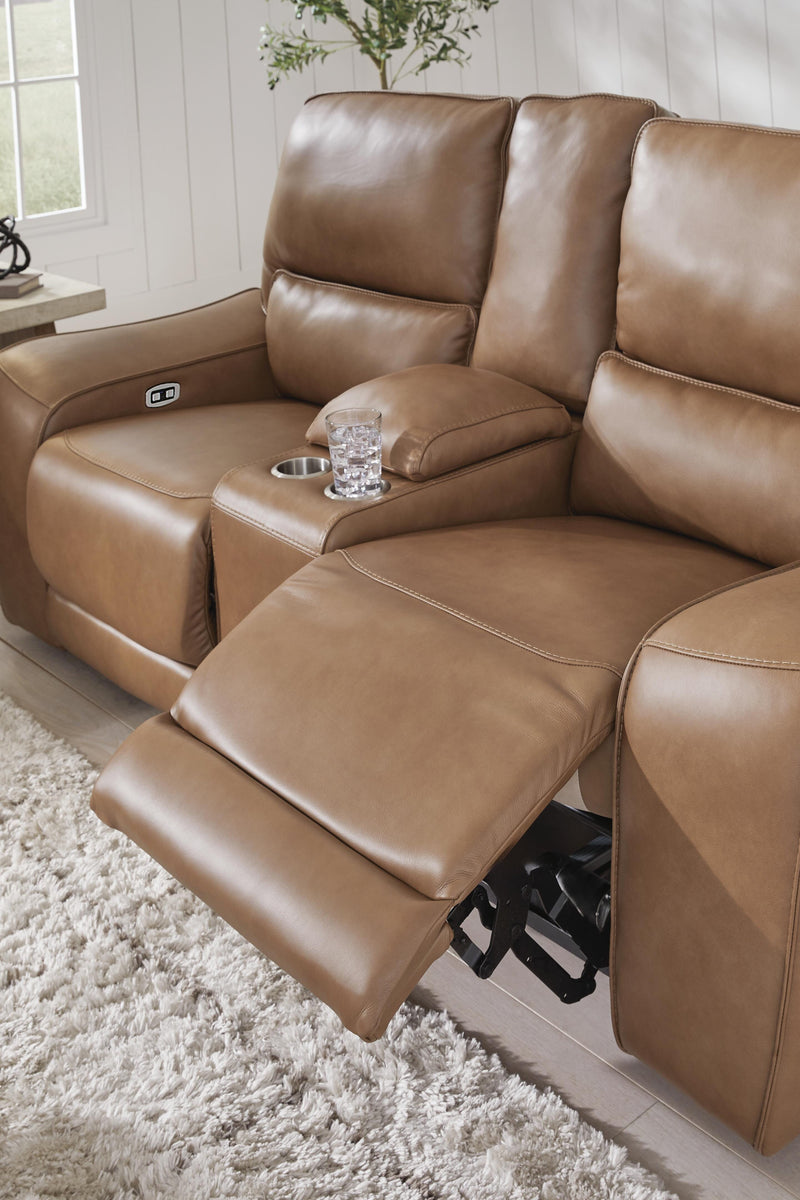 Silverbrooke Power Reclining Loveseat with Console