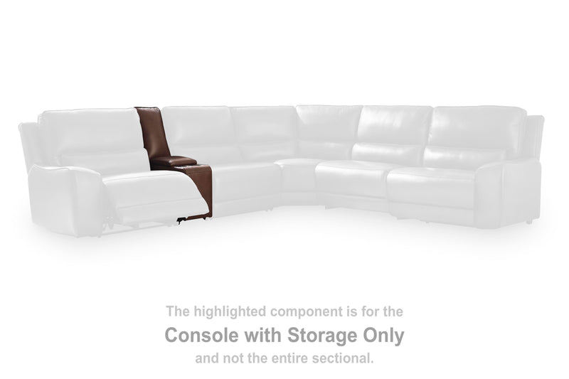 Silverbrooke Reclining Sectional with Chaise and Storage Console