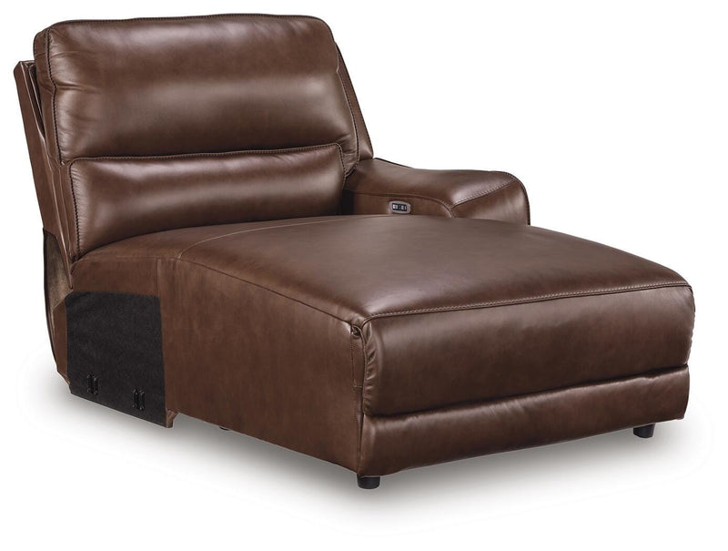 Silverbrooke Reclining Sectional with Double Chaise and Storage Consoles