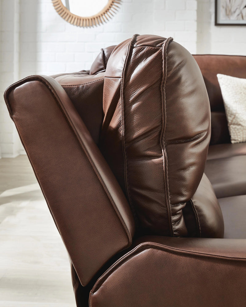 Silverbrooke Reclining Sectional with Chaise and Storage Console