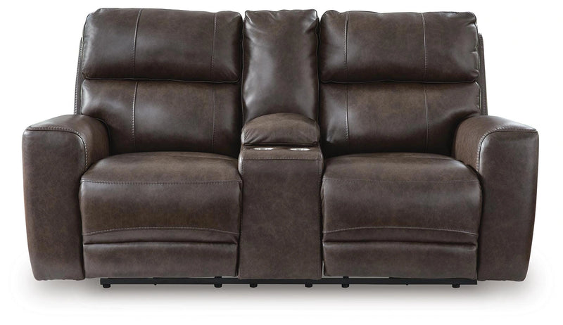 Beadel Power Reclining Loveseat with Console
