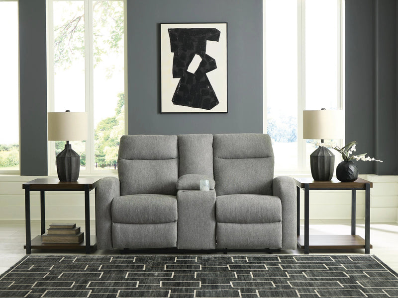 Moreau Place Reclining Loveseat with Console