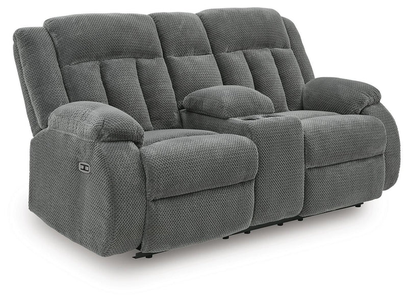 Greely Bend Power Reclining Loveseat with Console