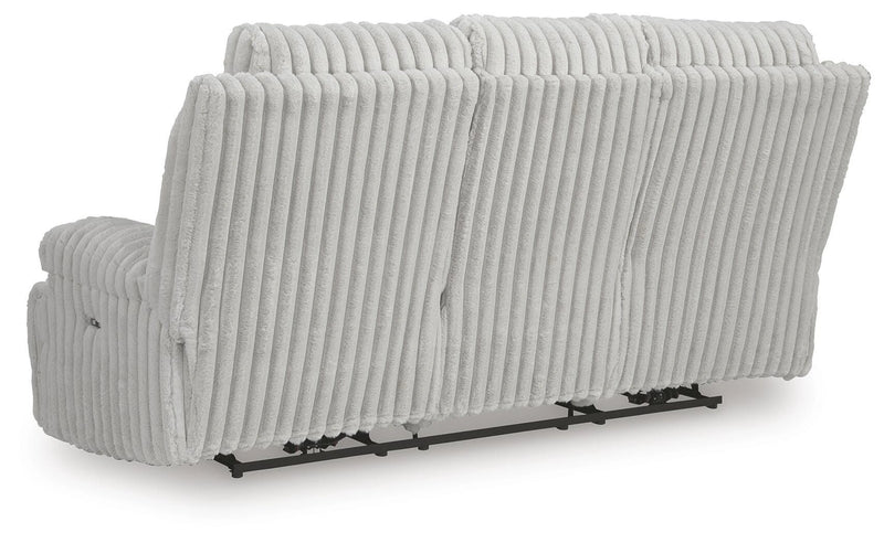 Technique Power Reclining Sofa with Drop Down Table